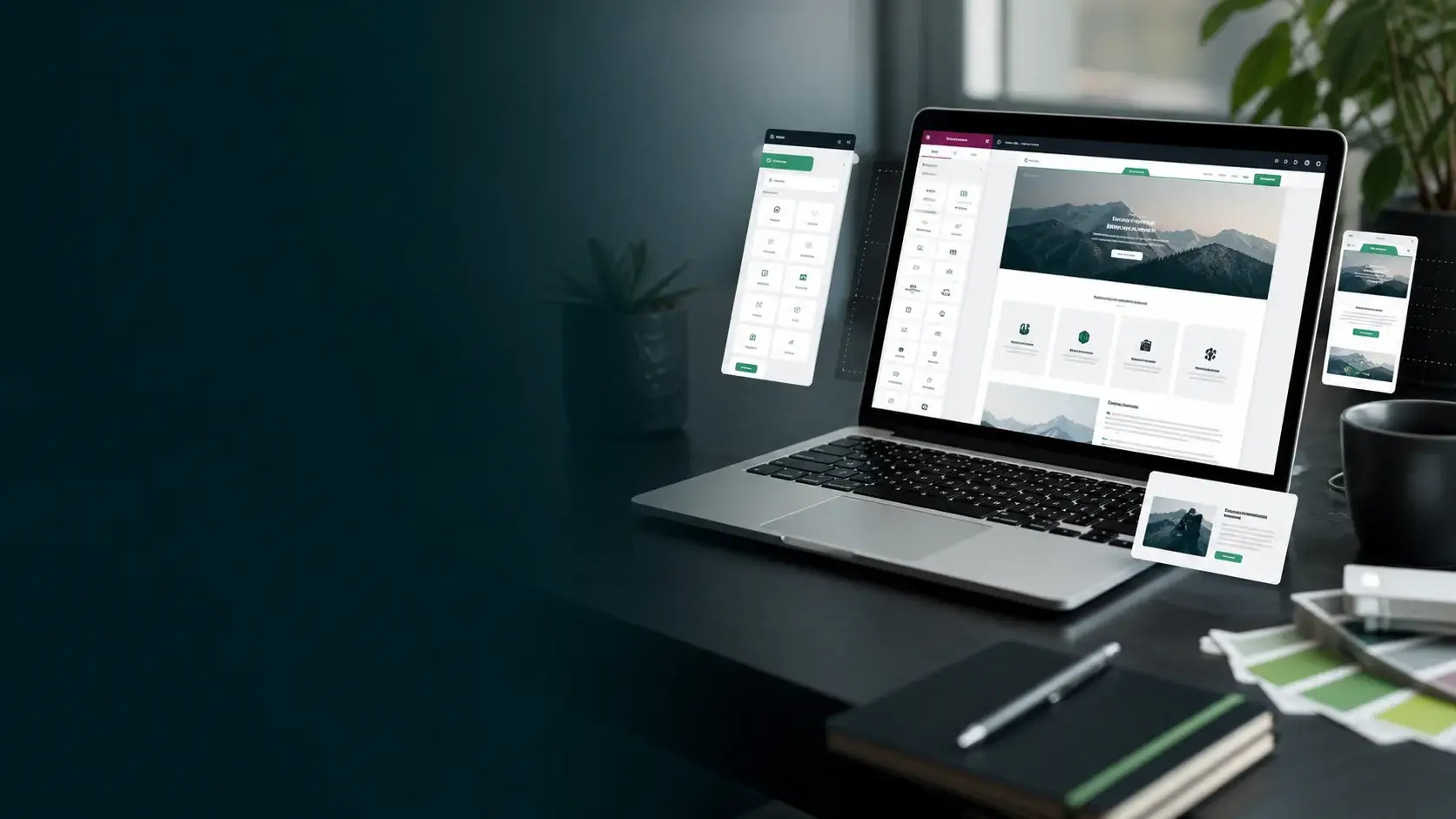Interfaccia di un sito web costruito con Elementor usando blocchi e sezioni WordPress