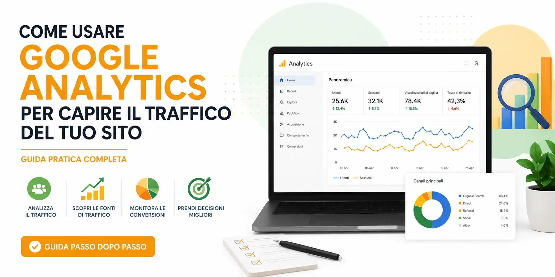 come usare Google Analytics per capire il traffico